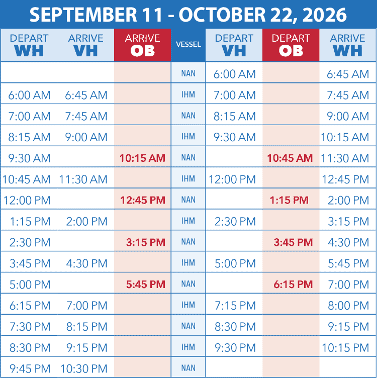 schedule sept to oct 2026