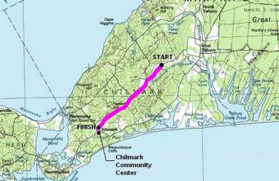 chilmark road race map