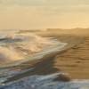ocean beach sunset waves