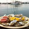 oysters platter by the ocean