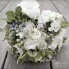 wedding flower bouquet with rings